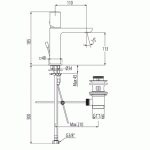 Loft-Tres bateria umywalkowa chrom – 200.103.02