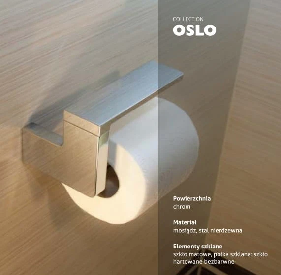 Oslo Stella Uchwyt na papier chrom - 02.440