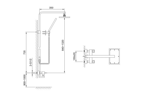 Nexen Kohlman kolumna natryskowa chrom – QW276U