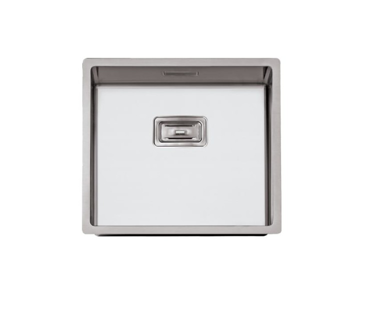 Box Lux 45 Hansloren by Rodi zlewozmywak podblatowy 450x400 korek manulany stal szczotkowana - B4SN-1PMB