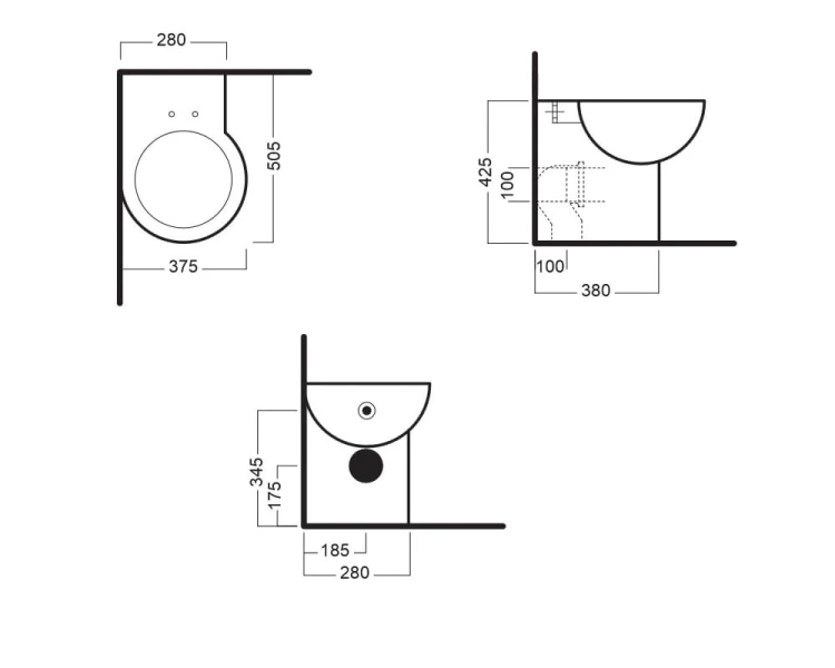 You&Me Hatria miska WC narożna 375x505 - YXZ6
