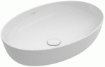 Artis V&B umywalka na blacie owalna bez miejsca na armaturę 610x410mm white alpin Ceramicplus - 419861R1