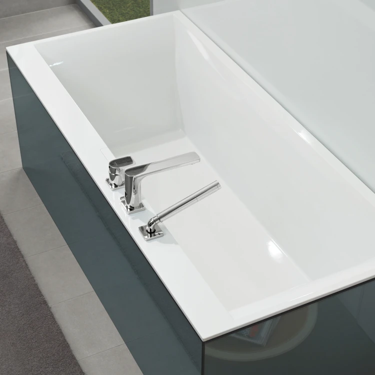 Squaro Edge Duo 12 Villeroy&Boch wanna prostokątna quaryl 1800x800 biała - UBQ 180 SQE 2DV-01