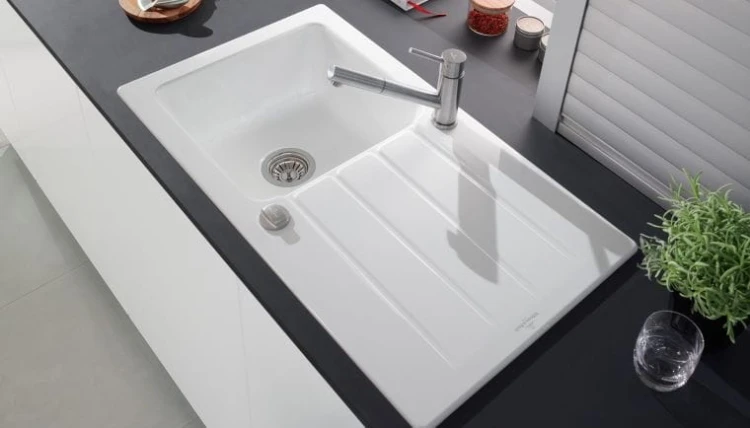 Architectura 50 Classicline V&B zlewozmywak ceramiczny 510x860 korek manulany fossil (mat) - 335001KD