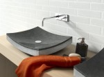 Arrecife Bathco umywalka kamienna nablatowa  400x500 negro - 00325