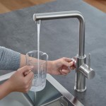 Red New Duo Grohe bateria kuchenna z boilerem 4 litry supersteel - 30327 DC1