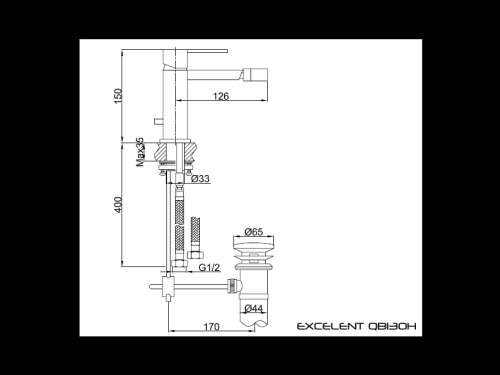 Excelent Kohlman bateria bidetowa chrom -  QB130H