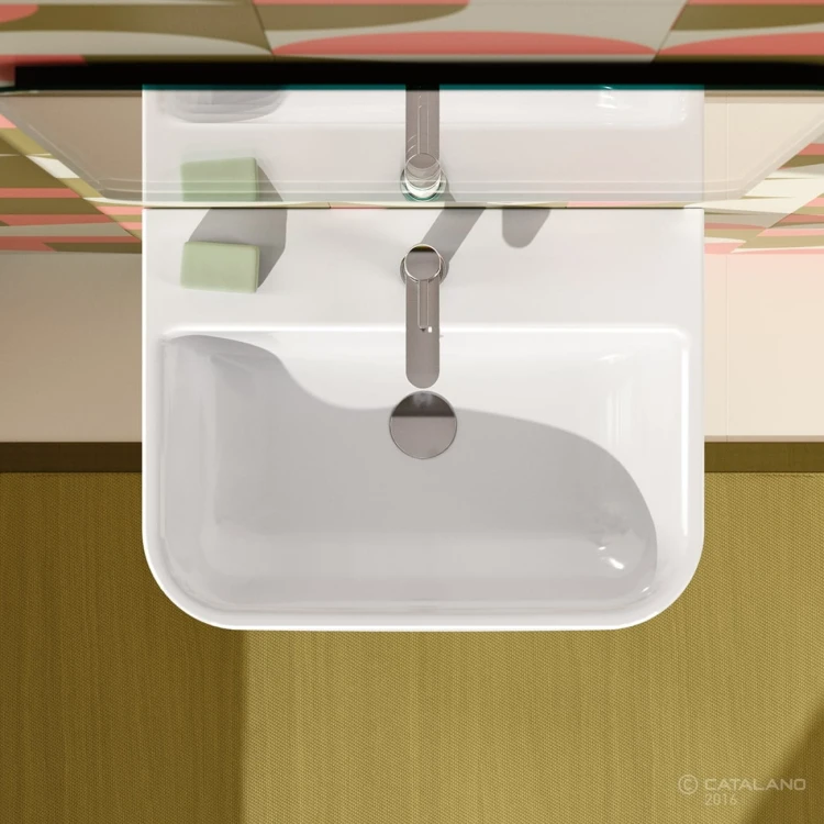 Sfera Catalano umywalka ceramiczna 60x45 cm biała - 160BSF00