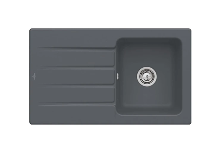 Architectura 50 Classicline V&B zlewozmywak ceramiczny 510x860 korek manulany graphit (mat) - 335001I4