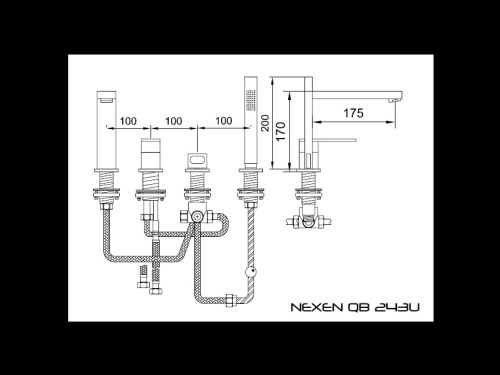Nexen Kohlman bateria  wannowa chrom – QB243U