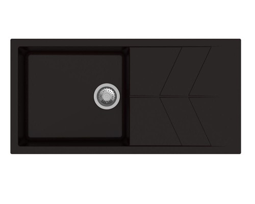 Jazz Hansloren zlew 1-komorowy z ociekaczem 500x1000x220 mm espresso - JAEO-1WMD