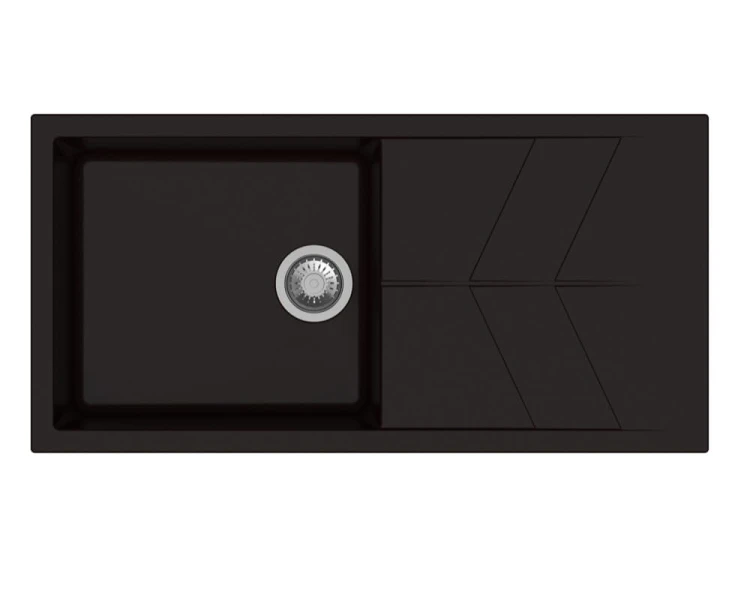 Jazz Hansloren zlew 1-komorowy z ociekaczem 500x1000x220 mm espresso - JAEO-1WMD