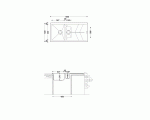 Jazz Hansloren zlew 15-komorowy z ociekaczem 500x1000x210 mm espresso - JAEO-2WMD