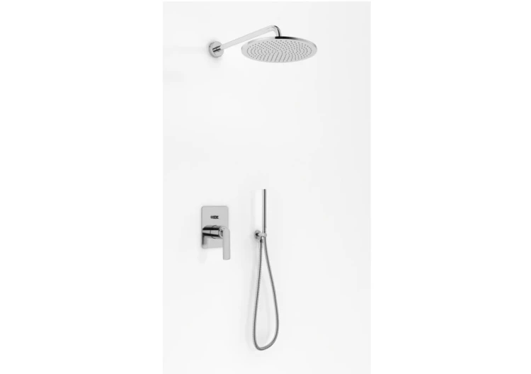 Experience Kohlman zestaw prysznicowy z deszczownią fi20 cm chrom - QW210ER20
