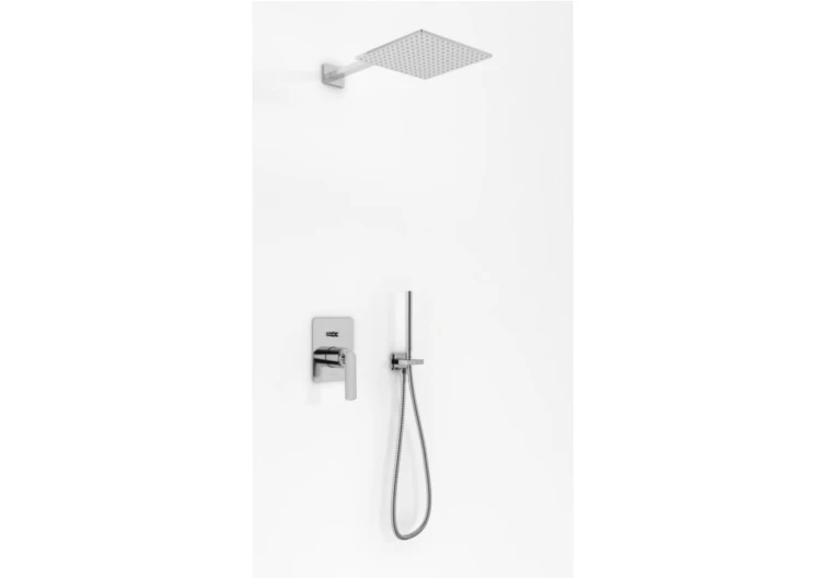 Experience Kohlman zestaw prysznicowy z deszczownią 40 cm chrom - QW210EQ40
