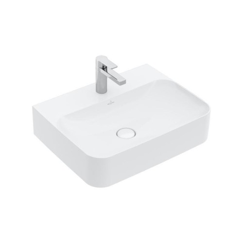 Finion Villeroy&Boch Umywalka (szlifowany spód) prostokątna 600 x 470 mm White Alpin CeramicPlus - 41686LR1