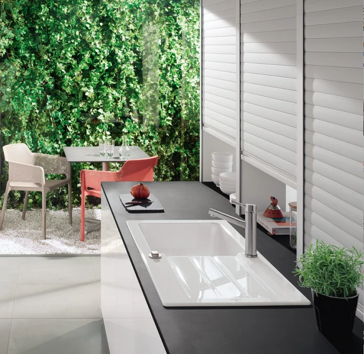 Architectura 60 Classicline V&B zlew ceramiczny 510x1000 KM stone white (mat)- 3360 01 RW