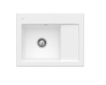 Subway 45 Compact Classicline Villeroy&Boch zlew ceramiczny 510x650 KM lewy stone white (mat) - 331201RW