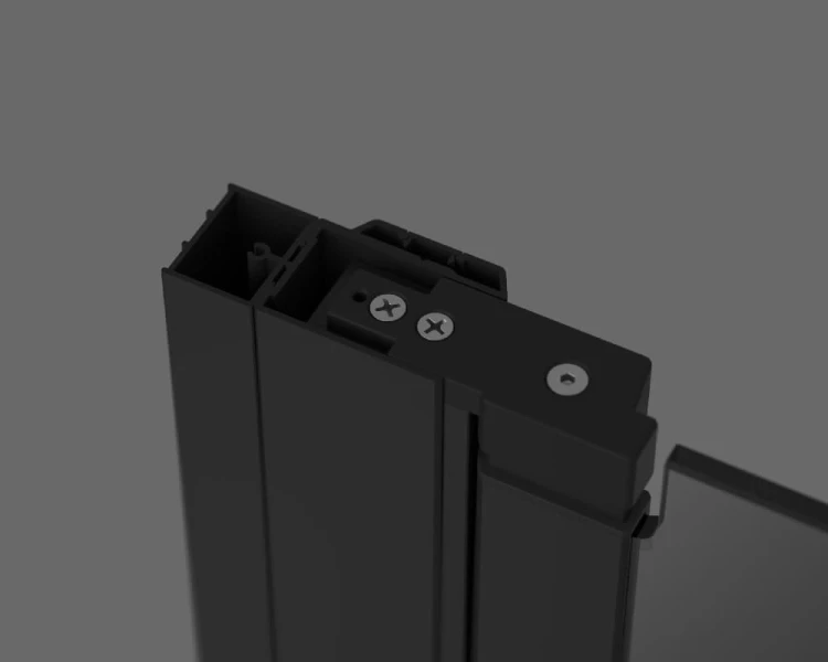Profil poszerzający +20mm do Nes DWJ I, DWJ II, Radaway czarny - P01-277200054