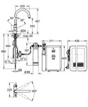 GROHE Blue® Chilled and Sparkling bateria kuchenna dwufunkcyjna z filtrem chrom -  31323001