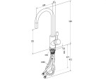 umbrella-flex-villeroy&boch-bateria-zlewozmywkowa-wyciągana-wylewka-bronze-miedź–92540004
