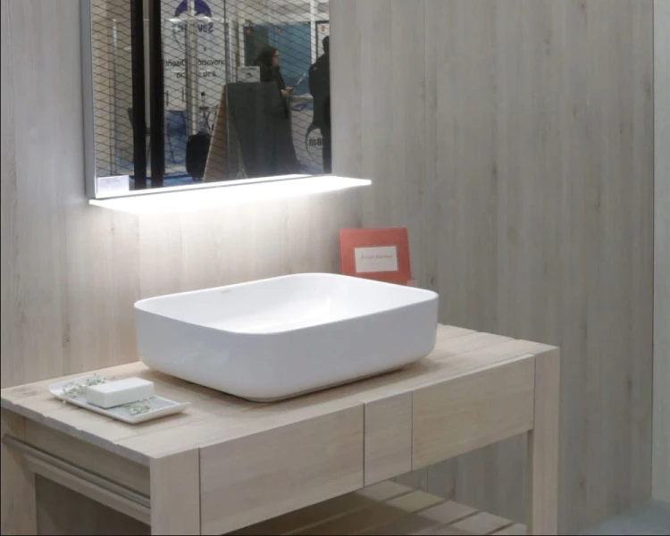 Dinan rectangular Bathco umywalka nablatowa 500 x 390 biała - 4113