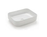 Dinan rectangular Bathco umywalka nablatowa 500 x 390 biała - 4113