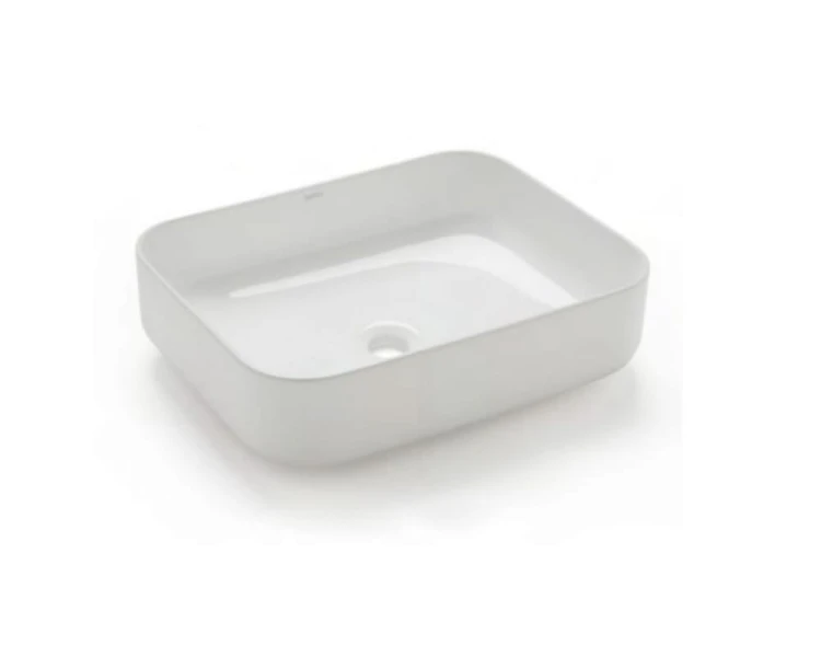 Dinan rectangular Bathco umywalka nablatowa 500 x 390 biała - 4113