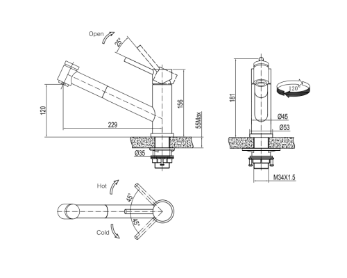Como Switch V&B bateria zlewozmywakowa wyciągana wylewka stal szczotkowana – 9272 00 LC