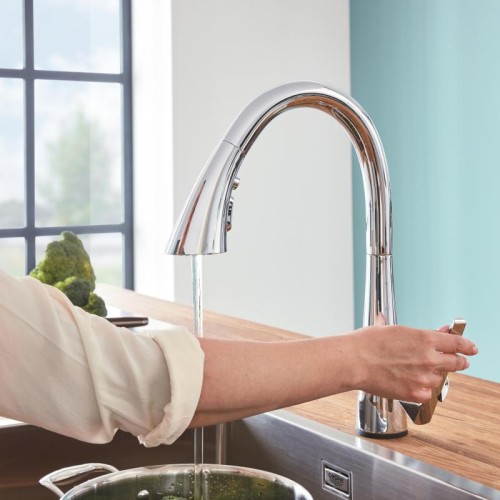 Zedra Touch Grohe bateria zlewozmywakowa z obrotową wylewką chrom - 30219002