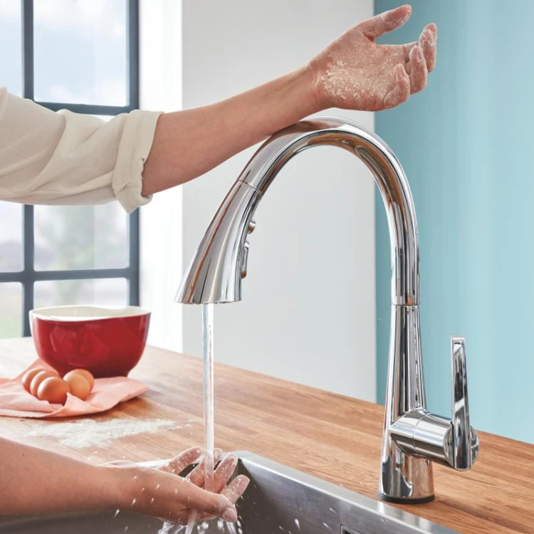 Zedra New Touch Grohe bateria zlewozmywakowa z obrotową wylewką chrom - 30219002