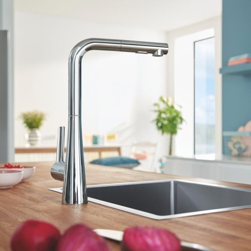 Zedra New Grohe bateria zlewozmywakowa z wyciąganą wylewką chrom - 32553002