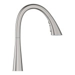 Zedra New Grohe bateria zlewozmywakowa z wyciąganą wylewką super steel- 32294DC2