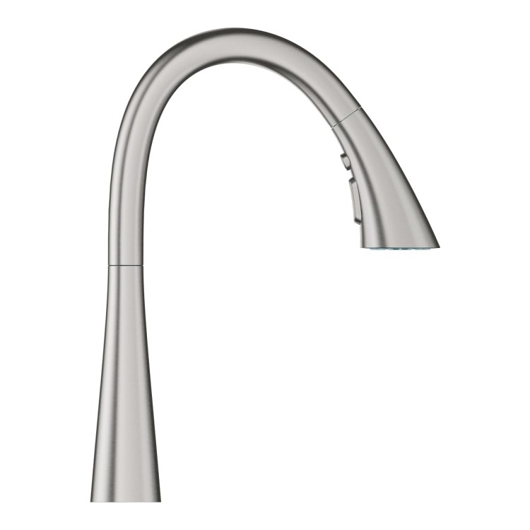 Zedra New Grohe bateria zlewozmywakowa z wyciąganą wylewką super steel- 32294DC2