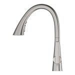 Zedra New Grohe bateria zlewozmywakowa z wyciąganą wylewką super steel- 32294DC2