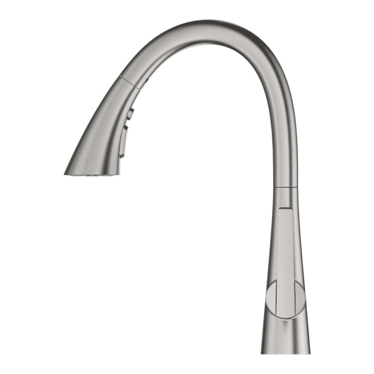 Zedra New Grohe bateria zlewozmywakowa z wyciąganą wylewką super steel- 32294DC2