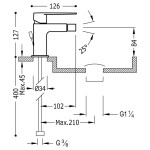 Class-Tres bateria bidetowa chrom - 205.120.01