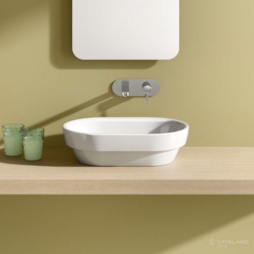 Sfera Catalano umywalka nablatowa 55x35 cm biała - 15535ASF00