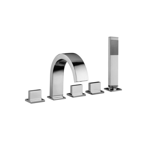 Level Paffoni bateria wannowa 5-otworowa chrom - LEP044