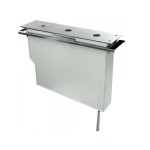 Loft-Tres 3-otworowy zestaw montażowy ze zbiornikiem do odprowadzania resztek wody chrom – 200.245.01