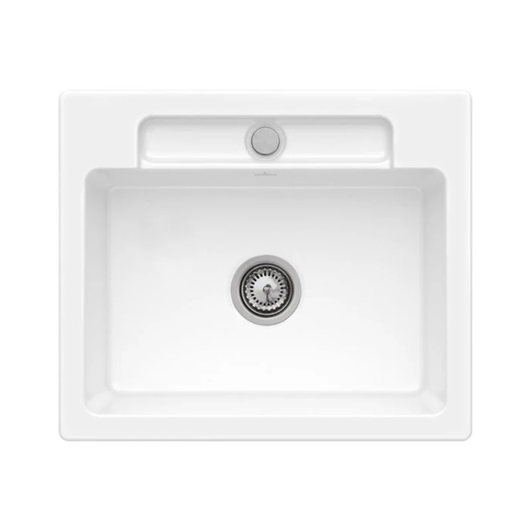 Siluet 60 S V&B TitanCeram zlewozmywak ceramiczny KM 510x600 snow white - 334601KG