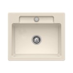 Siluet 60 S V&B TitanCeram zlewozmywak ceramiczny KM 510x600 ivory - 334601FU