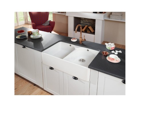 Farmhouse 90 V&B Classicline zlewozmywak dwukomorowy kuchenny KM white alpin – 639001R1