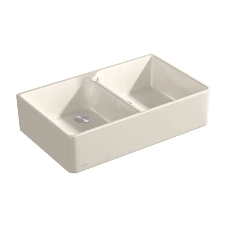 Farmhouse 90 V&B Classicline zlewozmywak dwukomorowy kuchenny KM crema – 639001KR