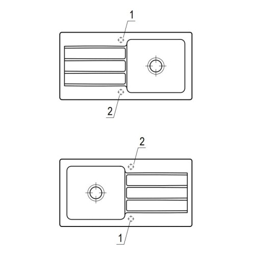 Architectura 60 - pozycje otworów