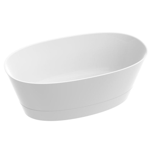 Duo II Marmorin wanna wolnosotojąca konglomeratowa 1500x800x570 biała