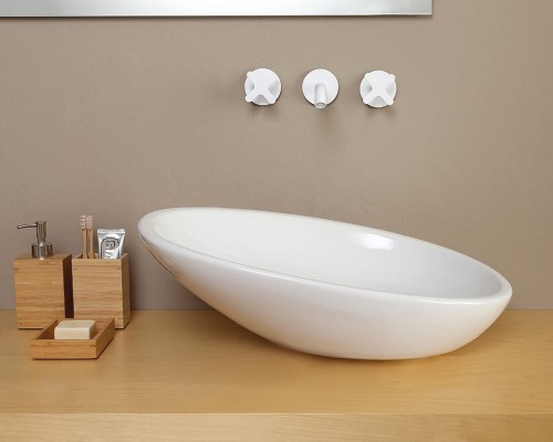 Biko Vitruvit umywalka nablatowa 595x430 cm biała - BIKLAA