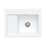 Subway 45 Compact Classicline V&B zlew ceramiczny 650x510mm KM prawy stone white (mat) - 331301RW
