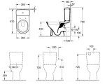 O.Novo V&B spłuczka WC dopływ z boku white alpin - 5760 S1 01