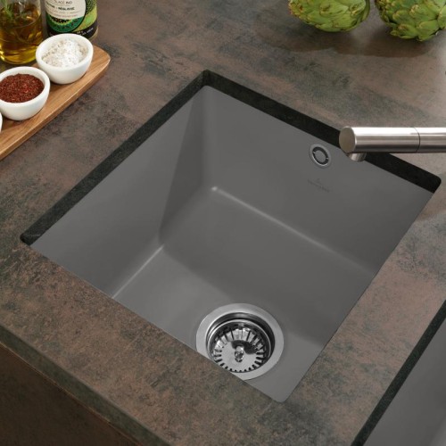 Subway SU 50 Villeroy&Boch zlew ceramiczny fosil szary 332501KD